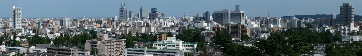Sendai City Panorama from Ontake-Miyoshi Shrine 2010-07-21 cropped-2.jpg