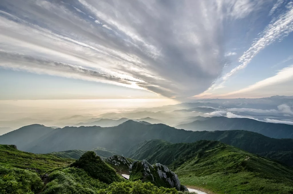 Iide Mountains Fukushima Prefecture, Japan