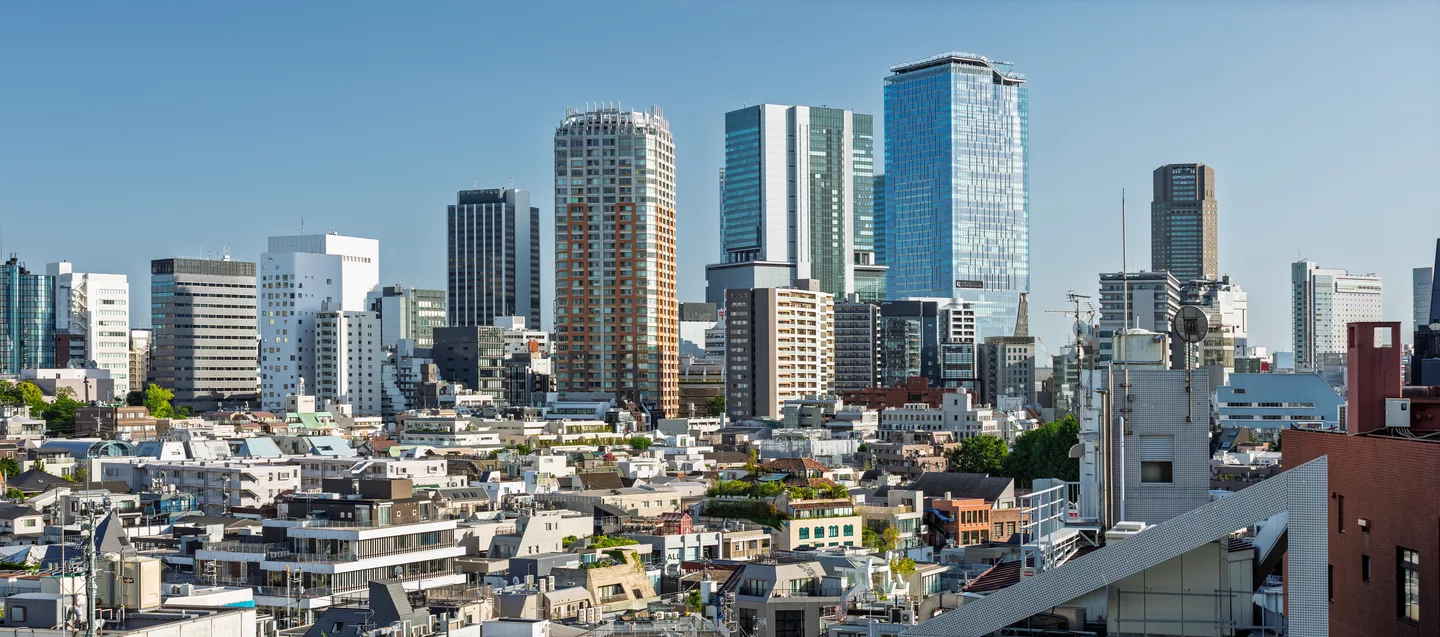 Shibuya skyline from Tokyu Plaza in Omotesando, Harajuku, Tokyo, 2024 May - 2.jpg