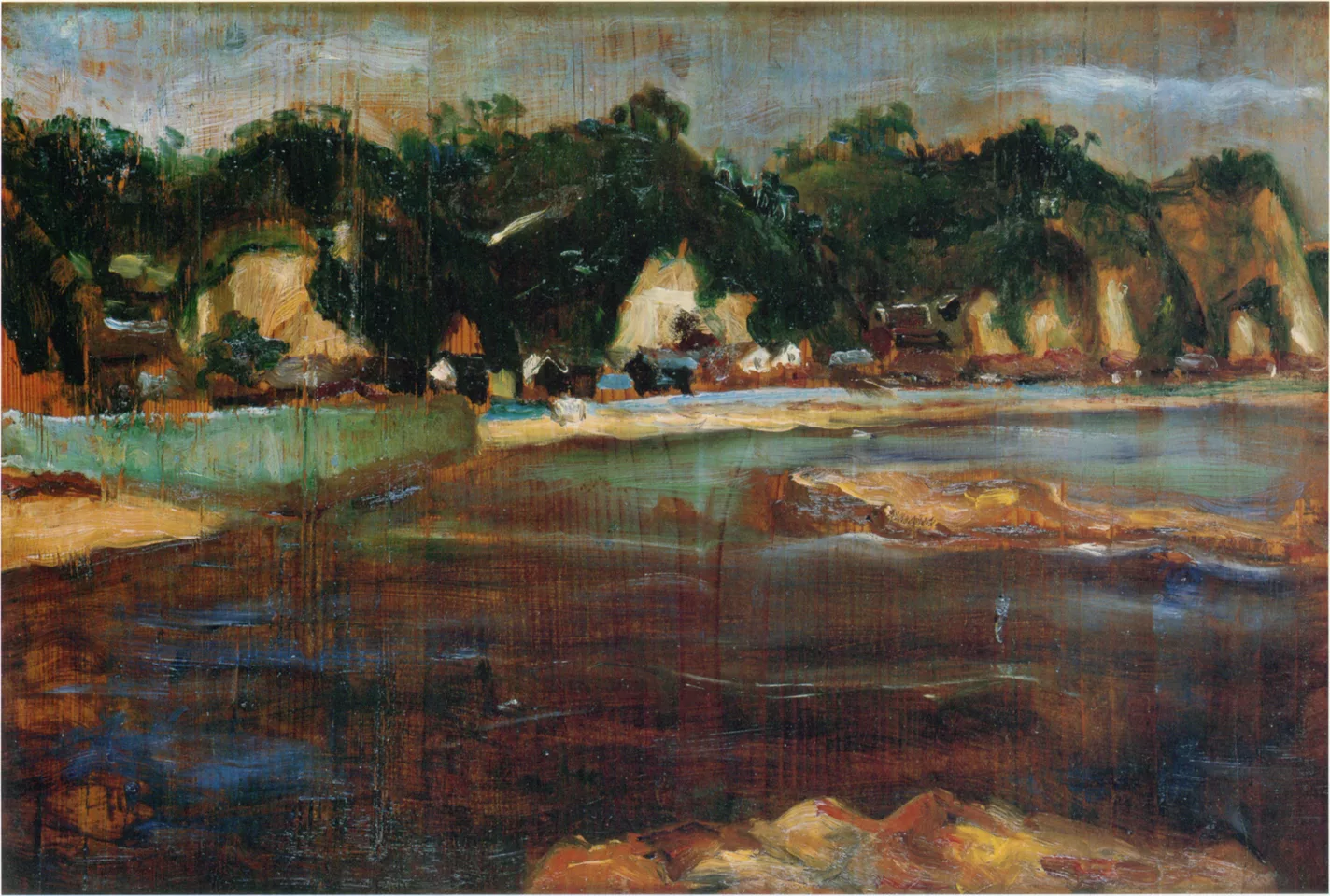NakamuraTsune-1909-View of Nakanosaku.png