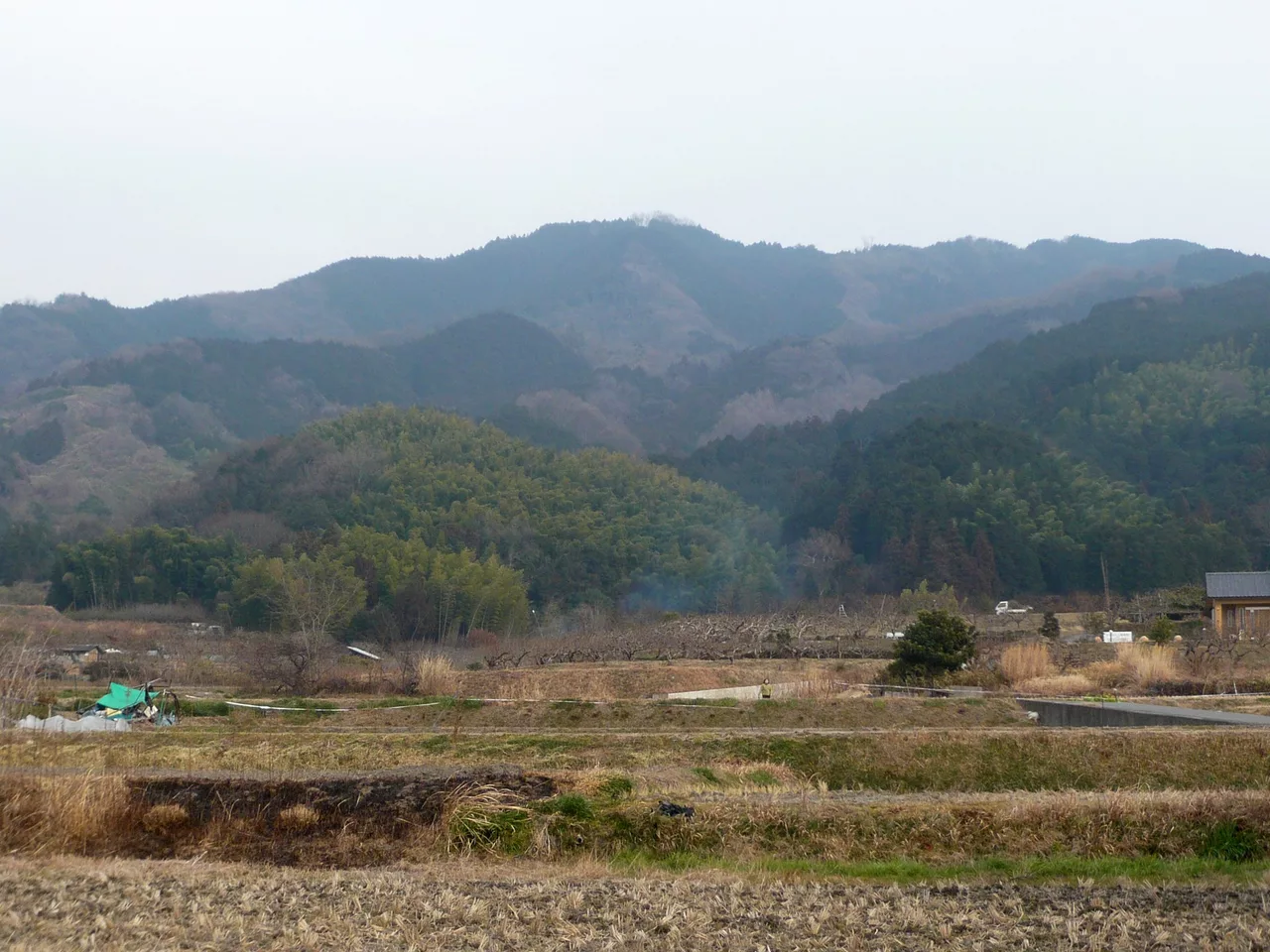 山の辺の道から龍王山を望む Ryuōzan 2011.2.06 - panoramio.jpg