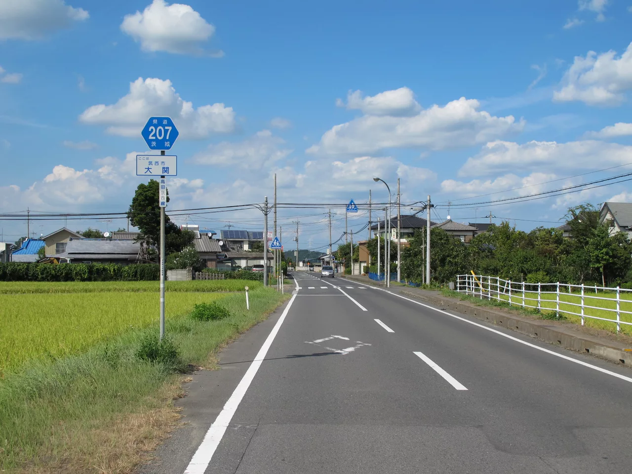 Ibaraki prefectural route 207 (Takada-chikusei line) in Ozeki,Chikusei city.JPG